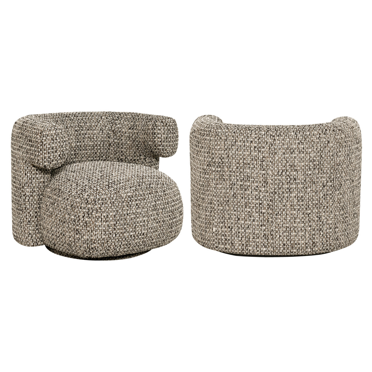 Richmond Interiors Lounge Stuhl Talley cobblestone swivel
