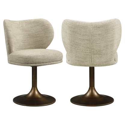 Richmond Interiors Esszimmerstuhl Amely natural softweave swivel