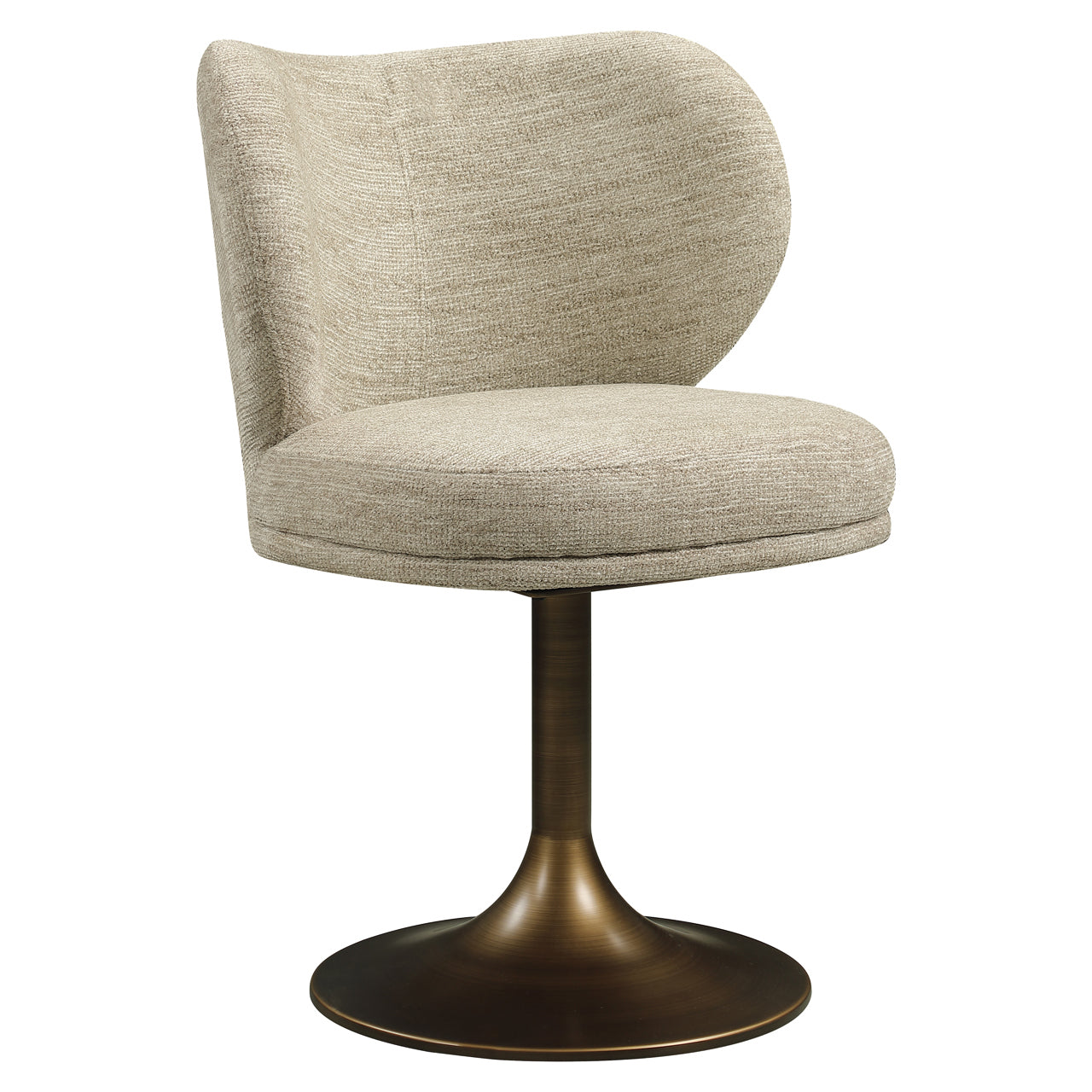 Richmond Interiors Esszimmerstuhl Amely natural softweave swivel