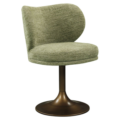 Richmond Interiors Esszimmerstuhl Amely pistache softweave swivel