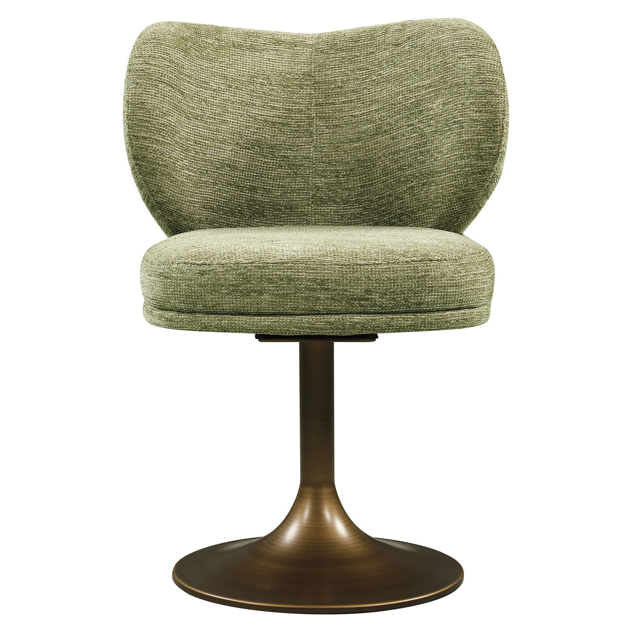 Richmond Interiors Esszimmerstuhl Amely pistache softweave swivel