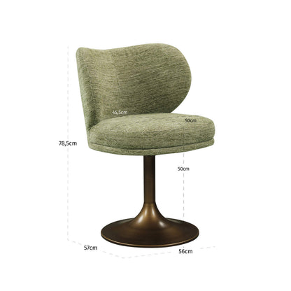 Richmond Interiors Esszimmerstuhl Amely pistache softweave swivel Esszimmerstuhl Richmond Interiors