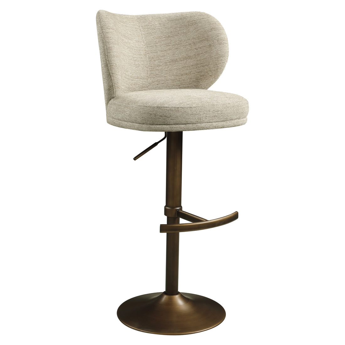 Richmond Interiors Barhocker Amely natural softweave swivel