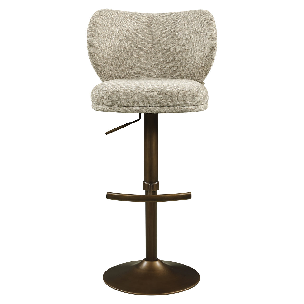 Richmond Interiors Barhocker Amely natural softweave swivel