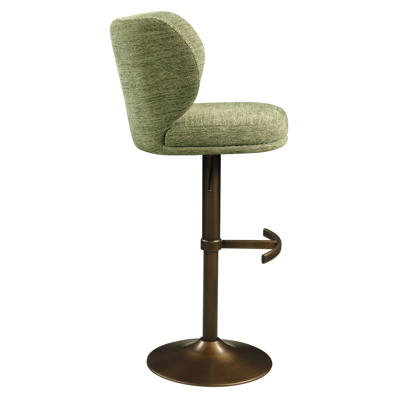 Richmond Interiors Barhocker Amely pistache softweave swivel