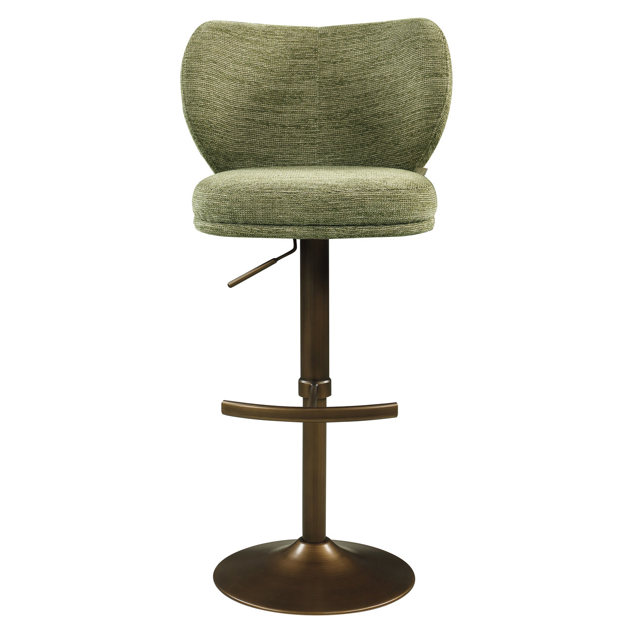 Richmond Interiors Barhocker Amely pistache softweave swivel