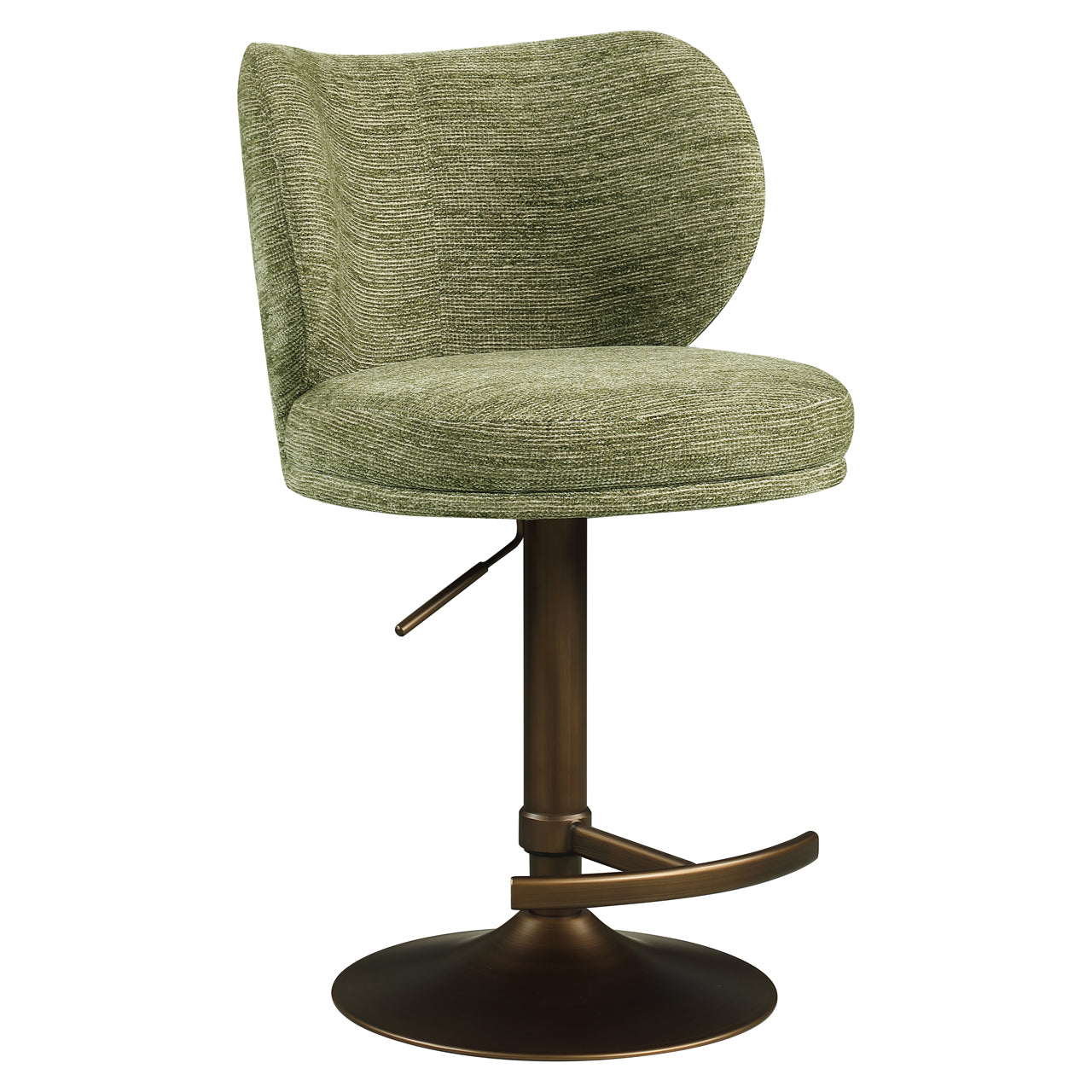 Richmond Interiors Barhocker Amely pistache softweave swivel