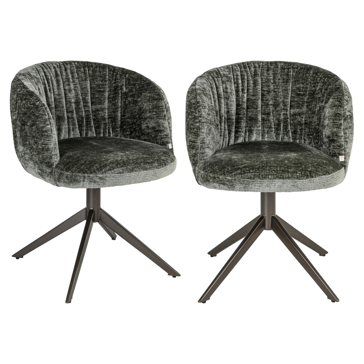 Richmond Interiors Esszimmerstuhl Cassi sage chenille swivel Richmond Interiors