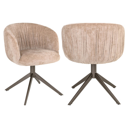 Richmond Interiors Esszimmerstuhl Cassi sand soft swivel Richmond Interiors