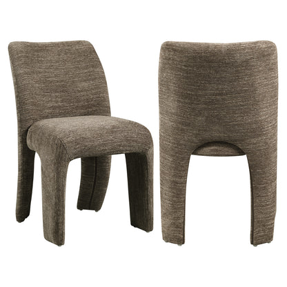 Richmond Interiors Esszimmerstuhl Maya brown softweave (Set of 2)