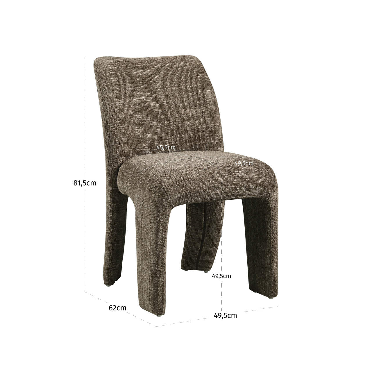 Richmond Interiors Esszimmerstuhl Maya brown softweave (Set of 2) Esszimmerstuhl Richmond Interiors