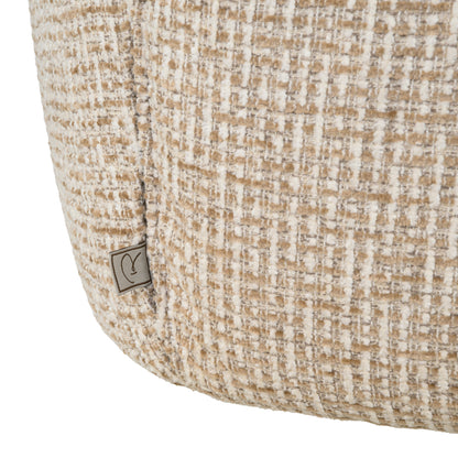 Richmond Interiors Esszimmerstuhl Chase cream blockweave swivel Richmond Interiors