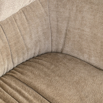 Richmond Interiors Esszimmerstuhl Chase cream blockweave swivel Richmond Interiors