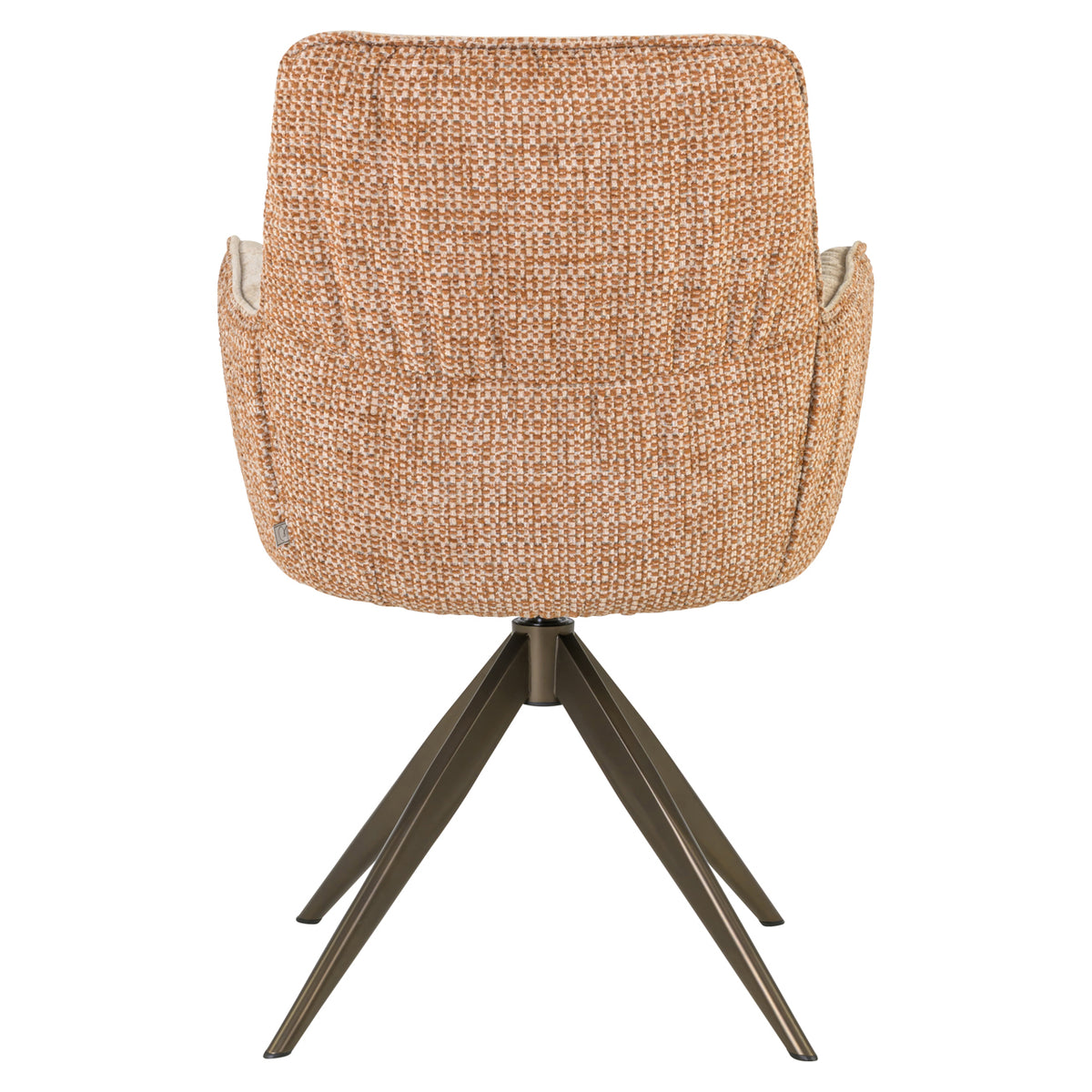 Richmond Interiors Esszimmerstuhl Chase ginger jacquard swivel Richmond Interiors