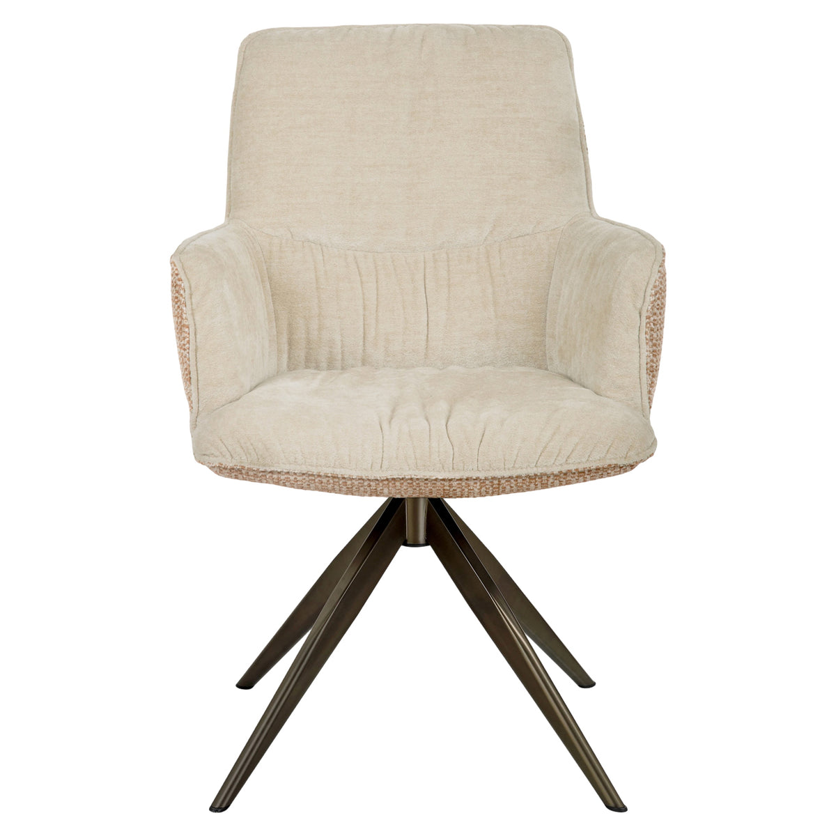 Richmond Interiors Esszimmerstuhl Chase ginger jacquard swivel Richmond Interiors