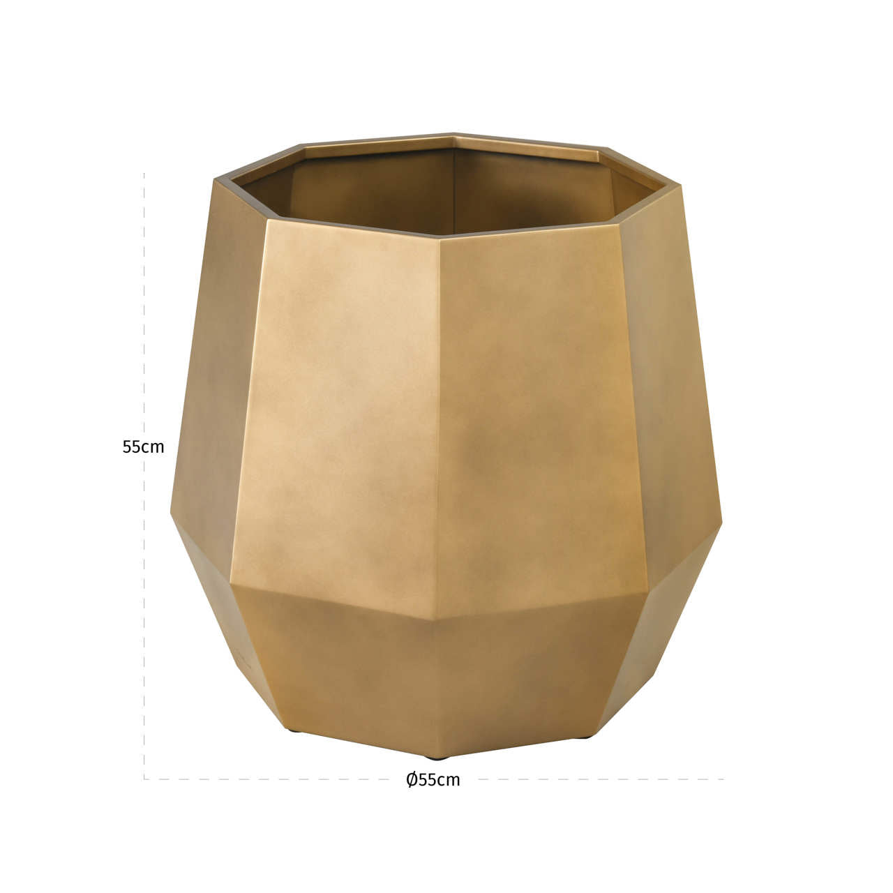 Richmond Interiors Pflanzgefäß Axis bronze gold medium