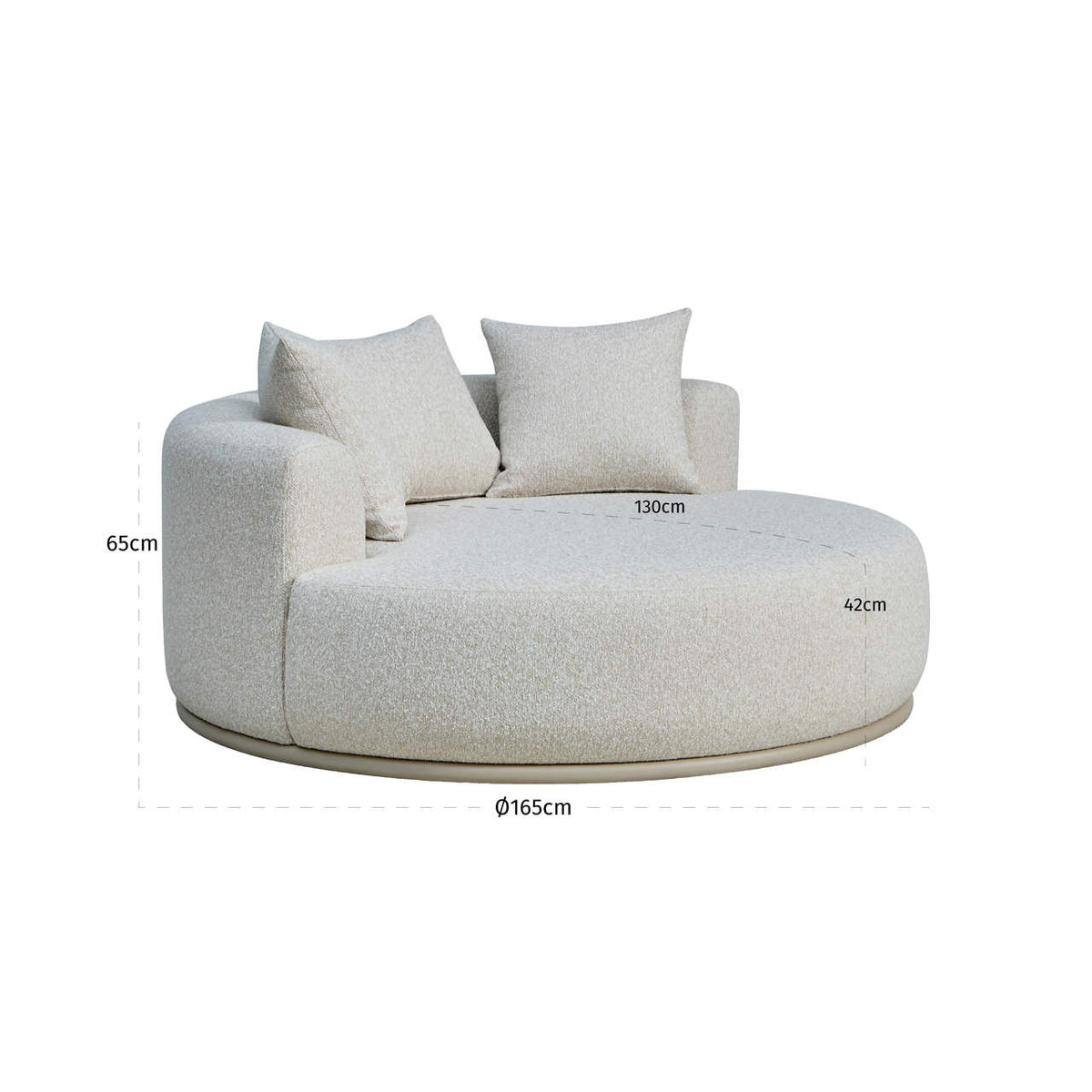 Richmond Interiors Outdoor Liege Belucci ecru round