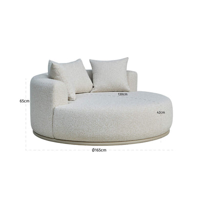 Richmond Interiors Outdoor Liege Belucci ecru round