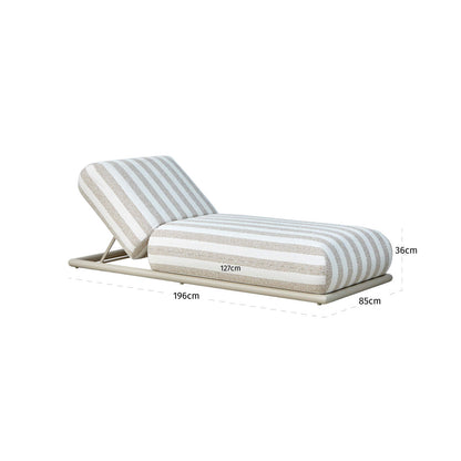 Richmond Interiors Outdoor Liege Sullivan ecru stripe