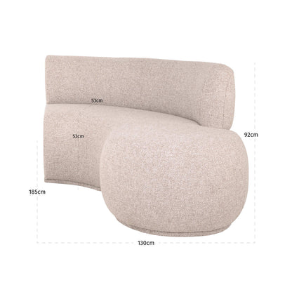 Richmond Interiors Sitzbank Sorrobon customized open end right round