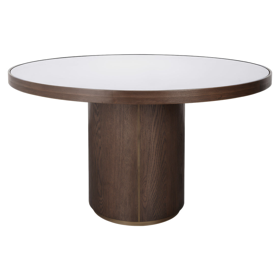 Richmond Interiors Esstisch Willox beige 130Ø including glass Esstisch Richmond Interiors