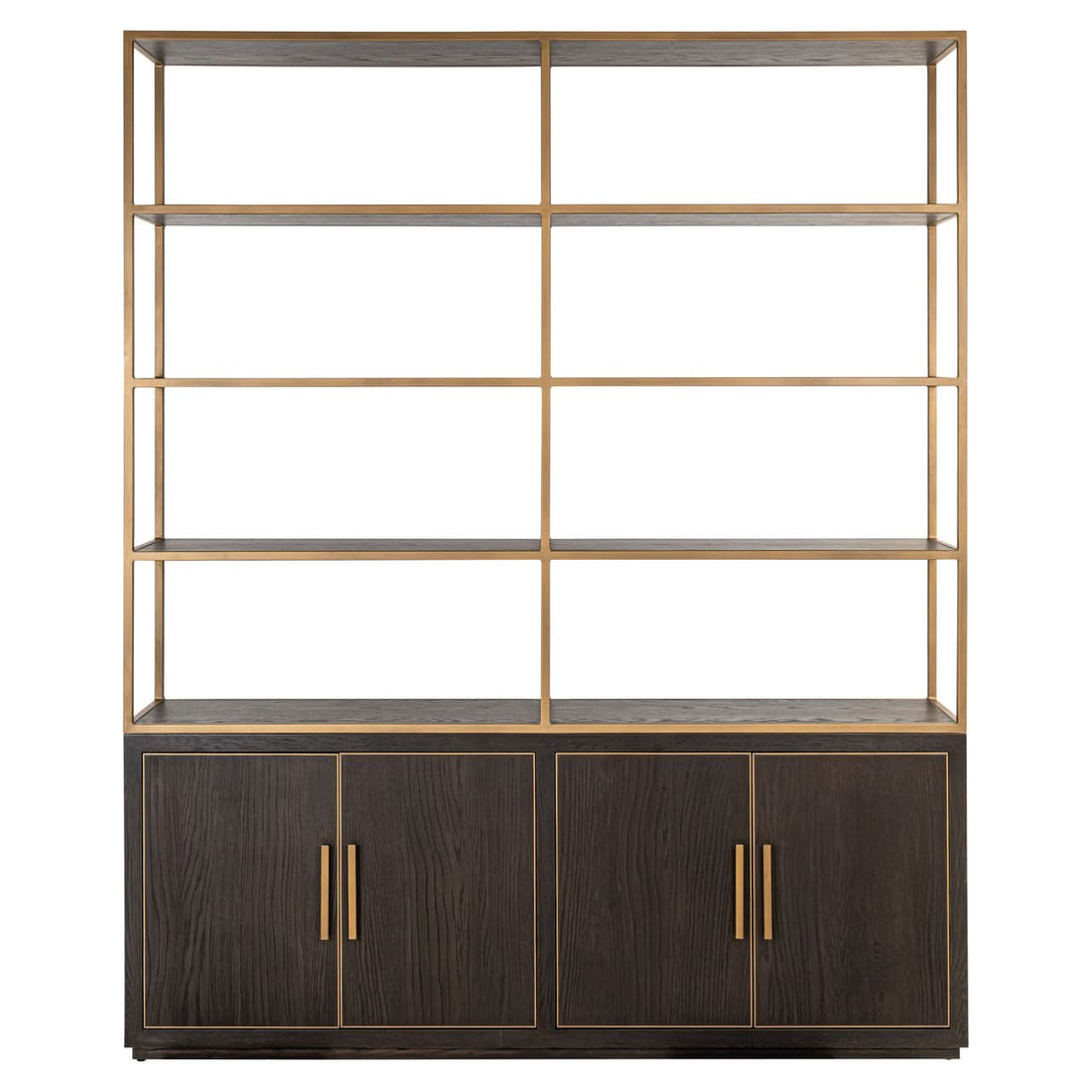 Richmond Interiors – Offenes Regal Carter brown large 4-türig Offenes Regal Richmond Interiors