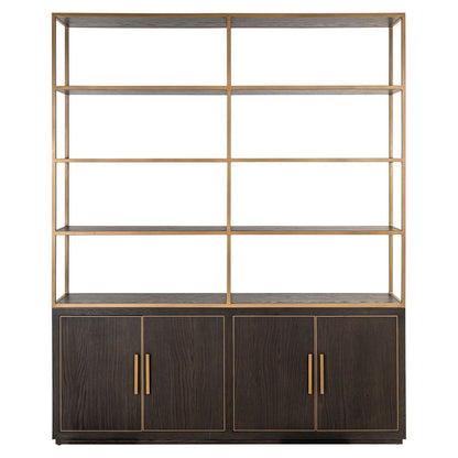 Richmond Interiors – Offenes Regal Carter brown large 4-türig Offenes Regal Richmond Interiors
