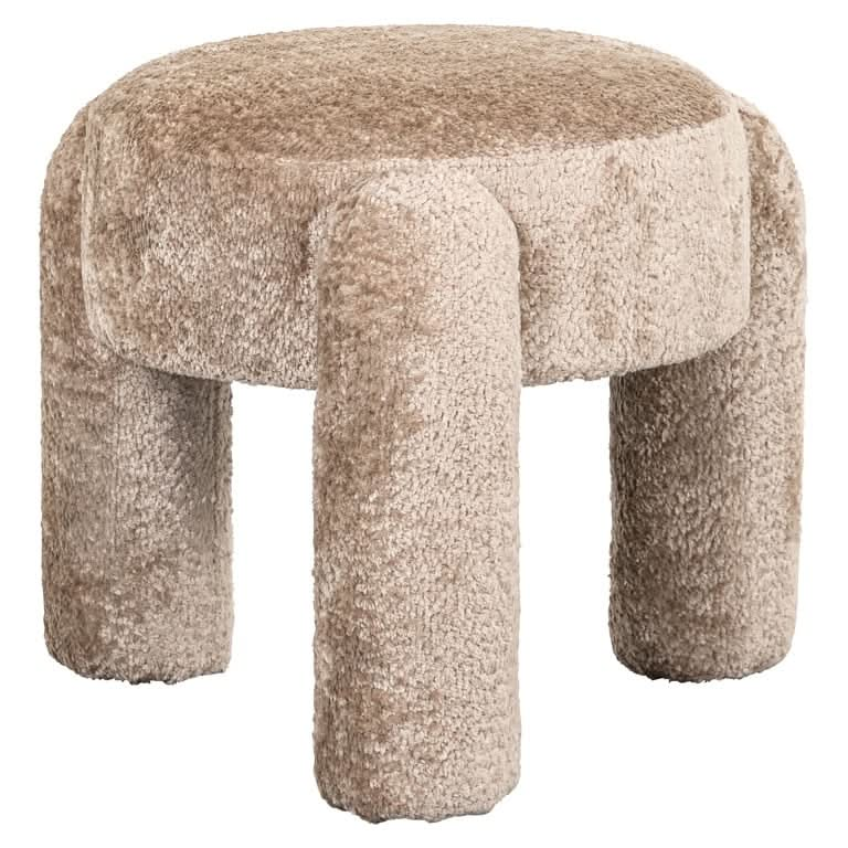 Richmond Interiors Hocker Holly sheep nature (Sheep 01 nature) Pouf rund Richmond Interiors