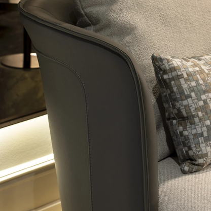 The Grand GREGORIO Drehbarer Loungesessel – Greige | Taupe Grau Drehsessel The Grand Collection