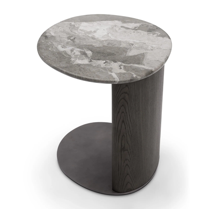 The Grand Collection ESMEE Beistelltisch – Marmor und Bronze Sofatisch The Grand Collection