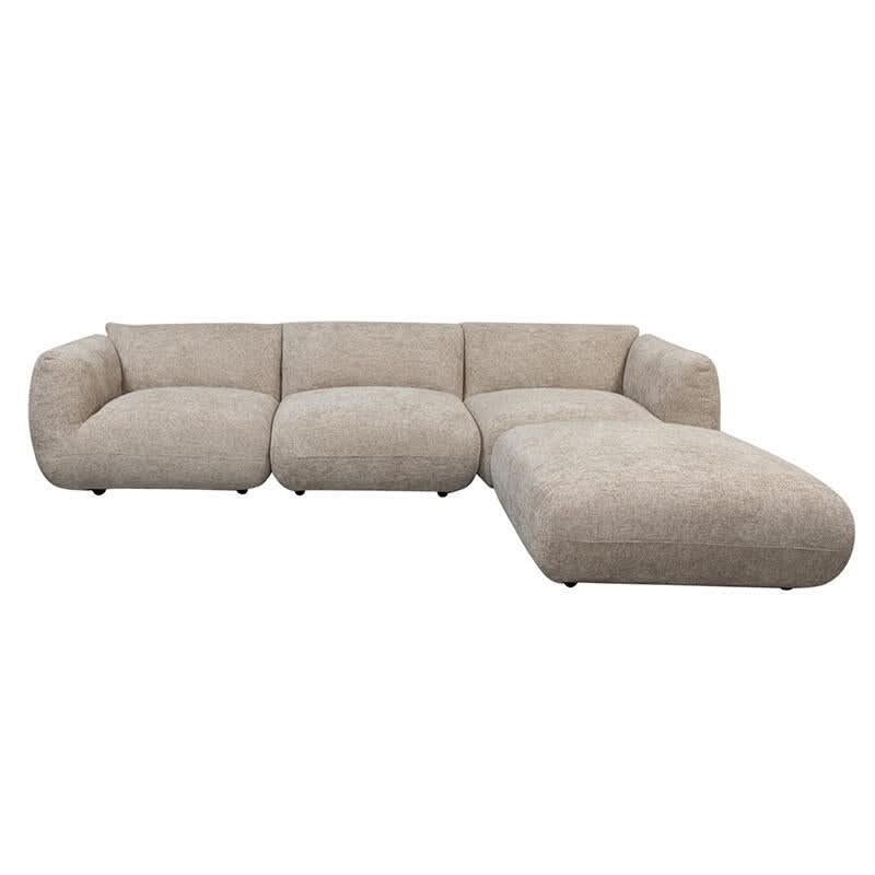 Pole to Pole Sofa Amsterdam – 4-Sitzer mit Ottoman Latte Ecksofa Pole to Pole