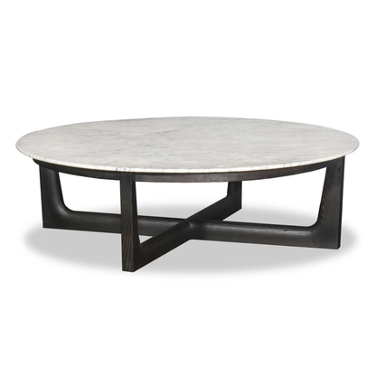 The Grand Collection BRIO Couchtisch – White Marble Couchtisch rund The Grand Collection