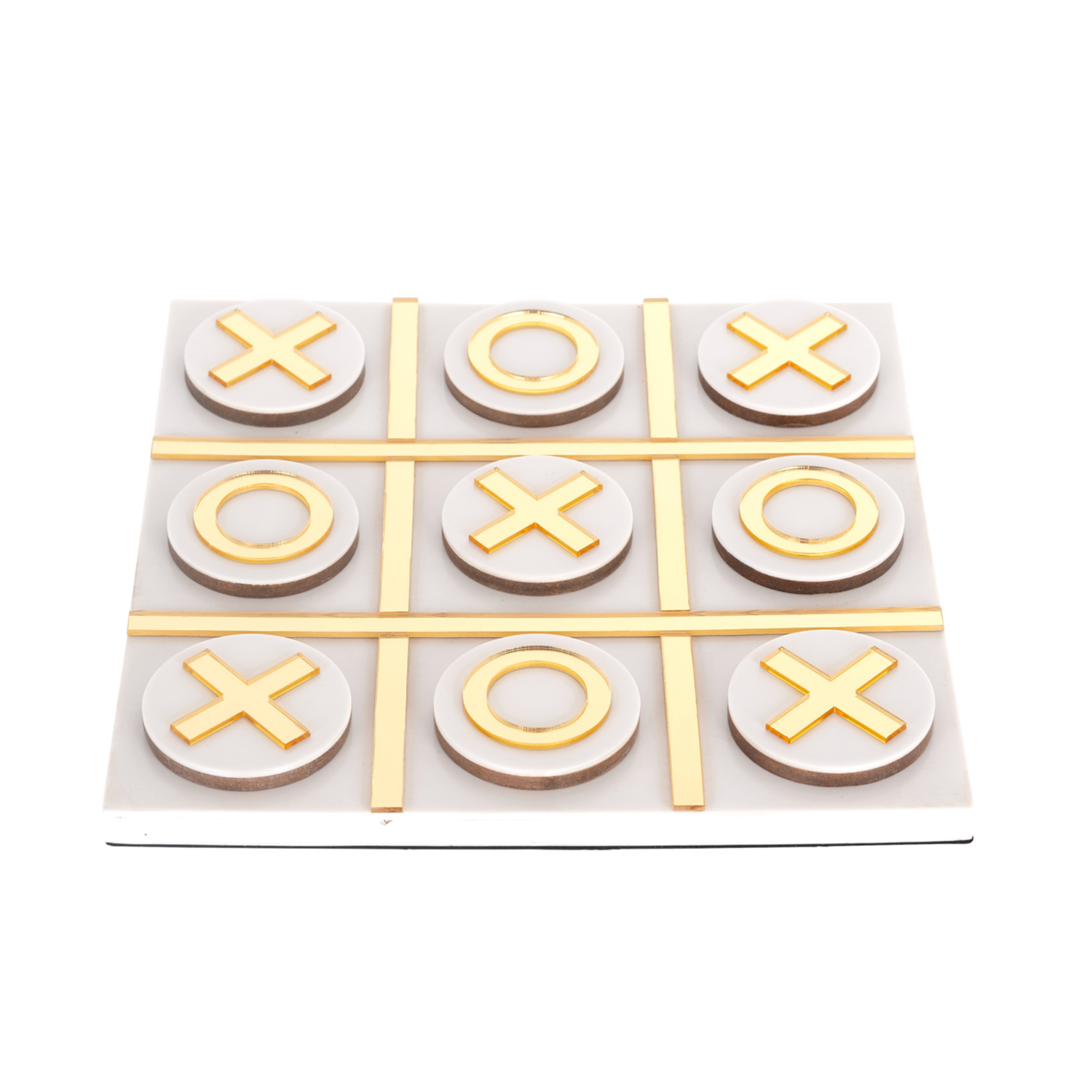 Richmond Interiors Dekoratives Spiel Maylie Weiß (Tic-Tac-Toe) Deko-Objekt Richmond Interiors
