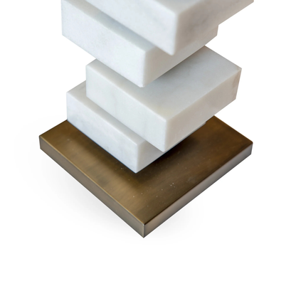 The Grand Collection MAYFAIR Tischleuchte – Marmor &amp; Bronze