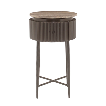 Richmond Interiors – Beistelltisch Russo Brown Beistelltisch rund Richmond Interiors