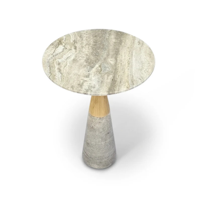 The Grand Collection MIZU Beistelltisch – Naturstein Beistelltisch rund The Grand Collection