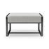 The Grand GREGORIO Hocker – Greige | Taupe Grau Polsterhocker The Grand Collection