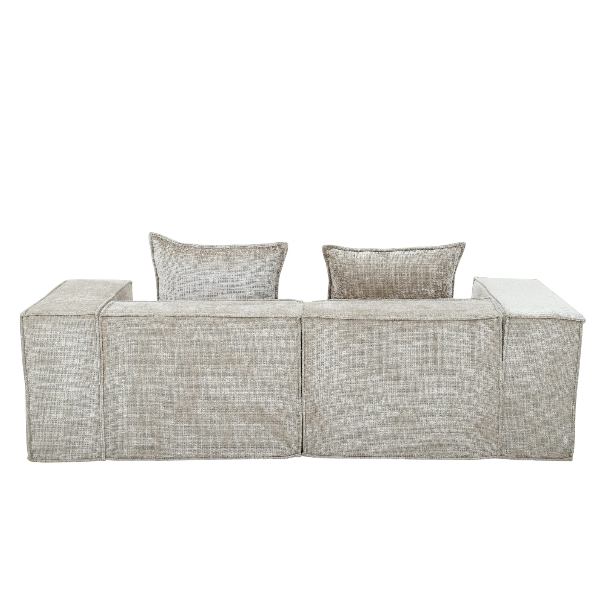 Pole to Pole – Boneless Sofa Nomad Zweisitzer + Ottoman in Creme 2-Sitzer Sofa Pole to Pole