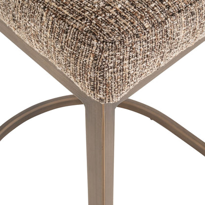 Richmond Interiors – 2er-Set Barhocker Bolton Brown Tweed 2er-Set Barstühle Richmond Interiors