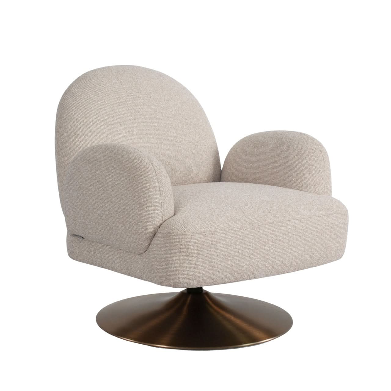 Richmond Interiors – Lounge Sessel Kagney Biscotti Swivel Polstersessel Richmond Interiors