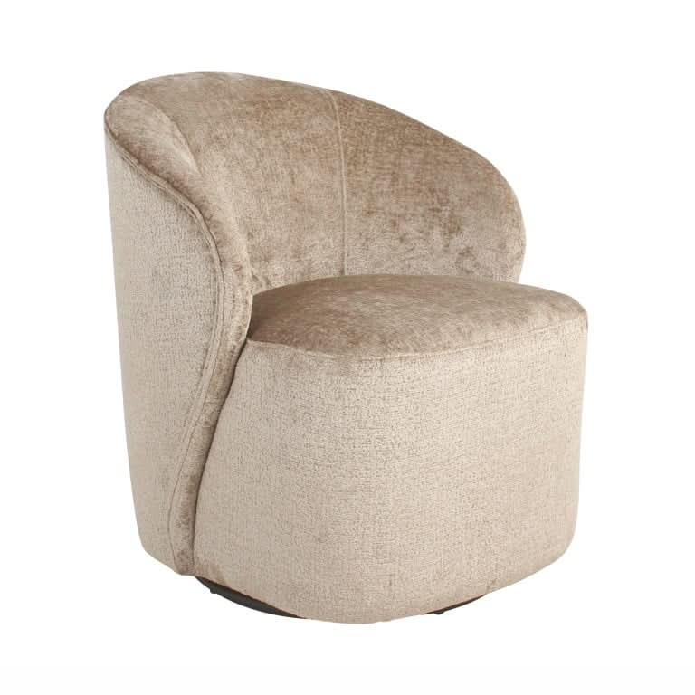 Richmond Interiors Drehsessel Sofia taupe chenille (Bergen 104 taupe chenille) Drehsessel Richmond Interiors