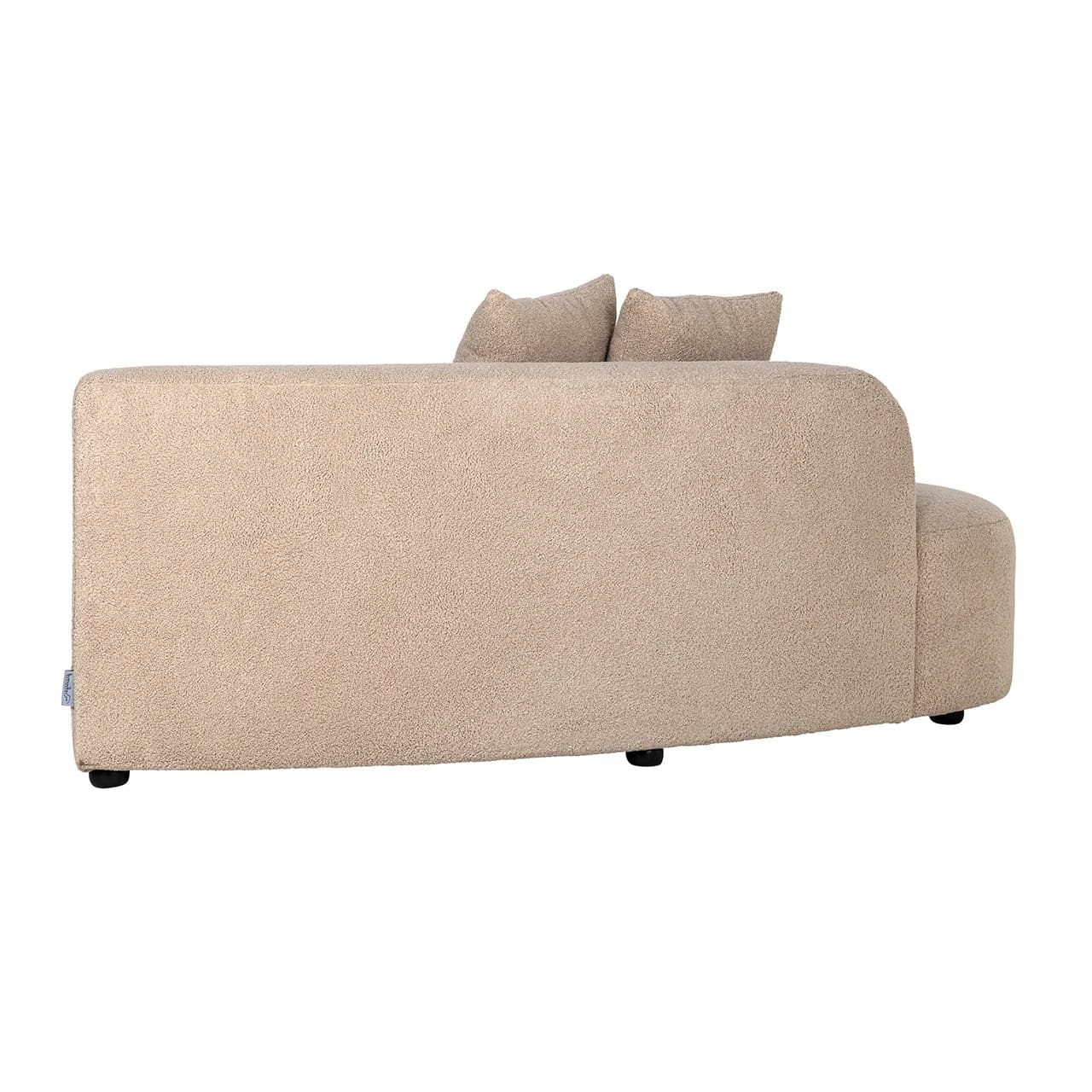 Richmond Interiors - Couch Grayson Ottoman linkes Modul - sand furry 3-Sitzer Sofa Richmond Interiors