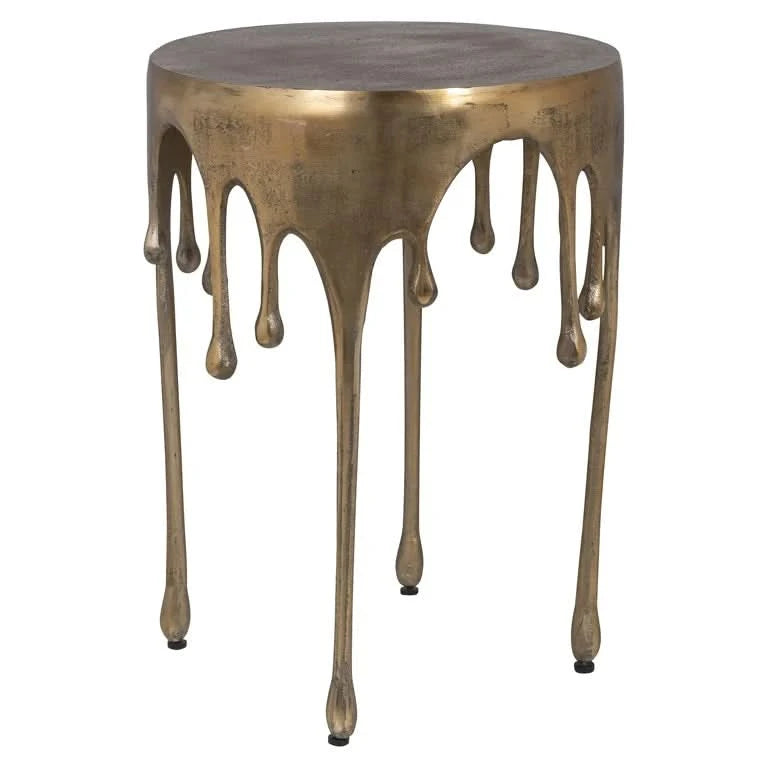 Richmond Interiors Beistelltisch Carly (Brushed Gold) Beistelltisch rund Richmond Interiors