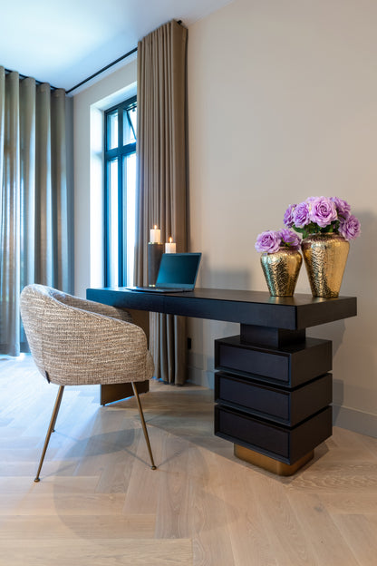Richmond Interiors Schreibtisch Alexander Jones charcoal (Connar) Schreibtisch Richmond Interiors