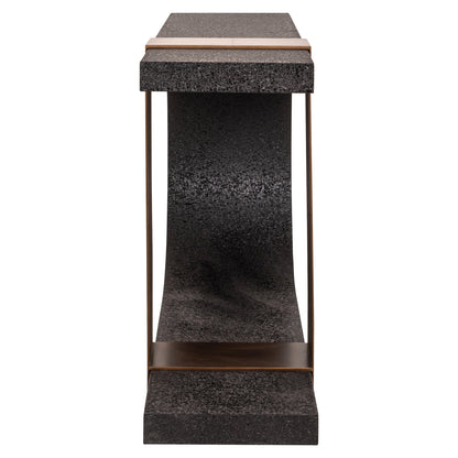 Richmond Interiors Konsole Alexander Jones black/gold (Bazel) Richmond Interiors