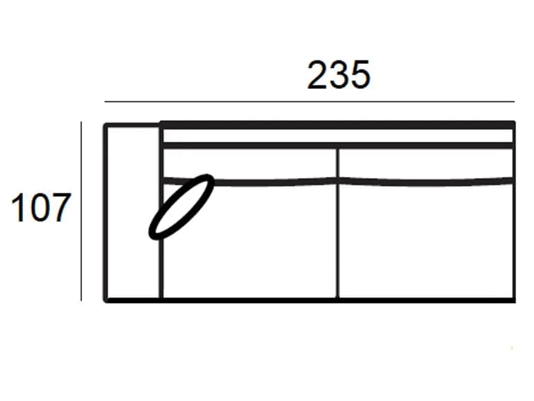 Richmond Interiors Couch Pasha 3 Sitzer + Lounge Rechts pearl island (Island pearl 106) 4-Sitzer Sofa Richmond Interiors