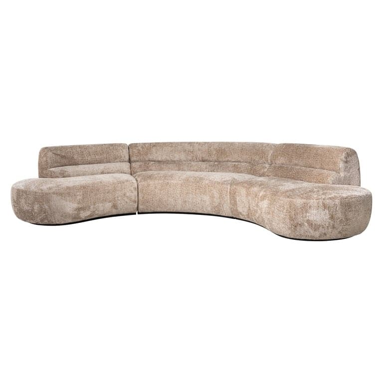 Richmond Interiors Sofa Colby runde Form sheep nature 4-Sitzer Sofa Richmond Interiors