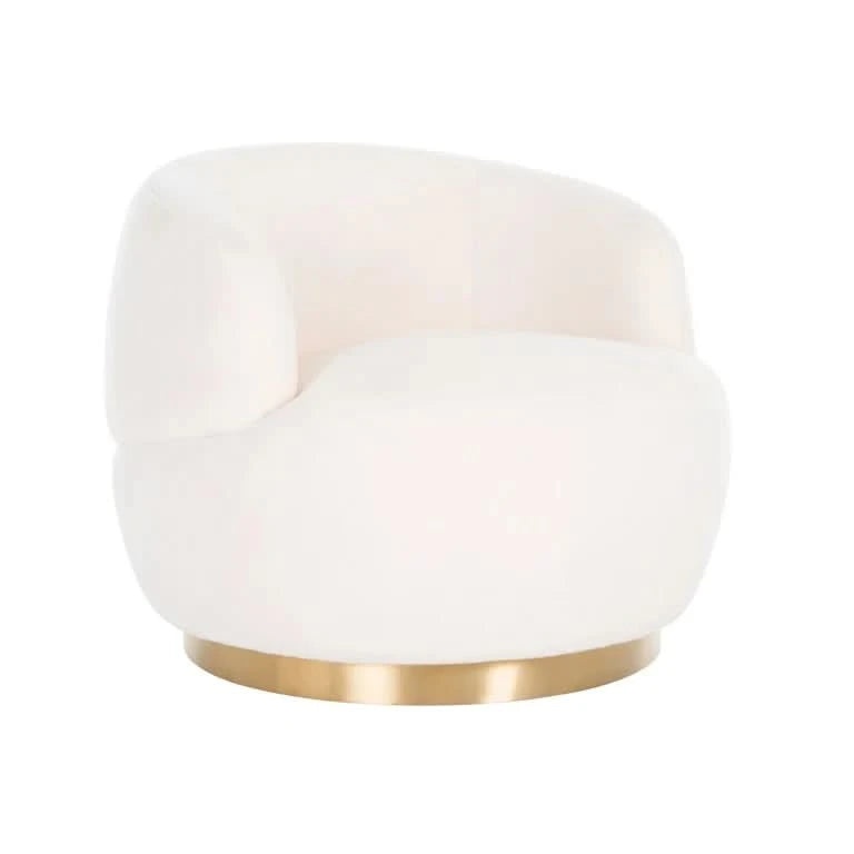 Richmond Interiors Drehsessel Teddy white furry (Himalaya 900 white furry) Drehsessel Richmond Interiors