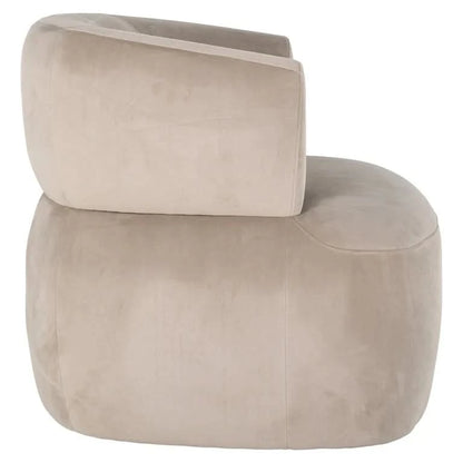 Richmond Interiors Fauteuil Donna khaki velvet (Quartz Khaki 903) Sessel Richmond Interiors