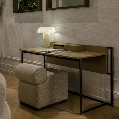 The Grand ALANA Schminkhocker – Bronze | Gewebter Stoff Polsterhocker The Grand Collection